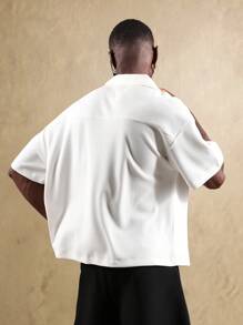 SUMWON Classic Resort Summer Polo Waffle Texture Breathable Athletic Performance Tennis Golf Leisure Sport Essential - White - View 2