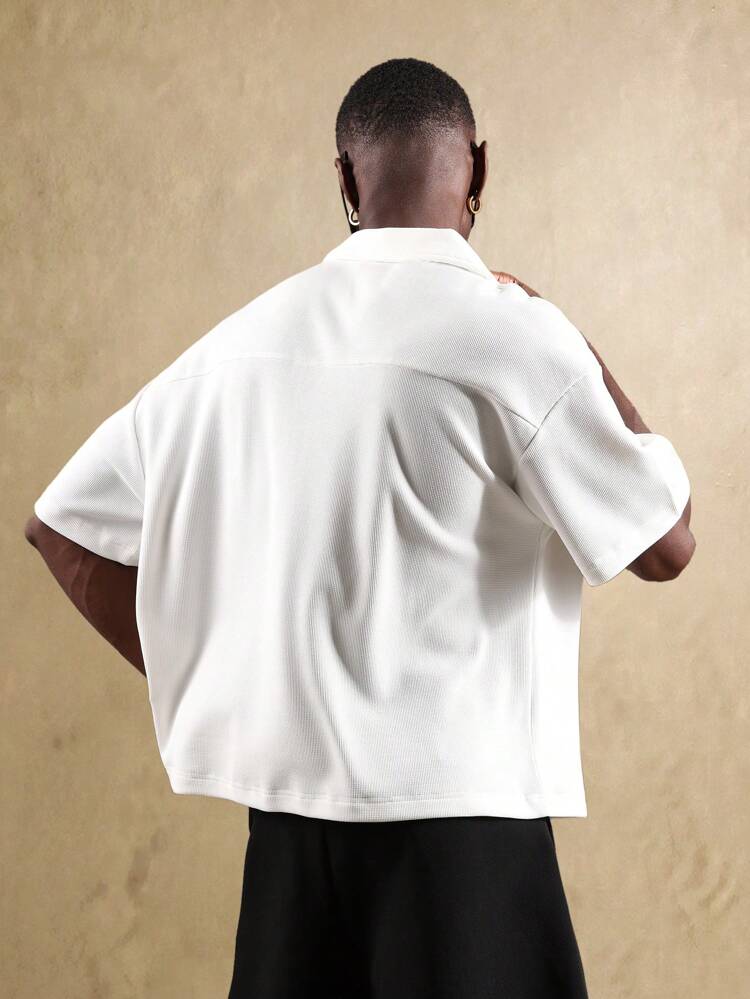 Classic Waffle Texture Breathable Polo Shirts Essential