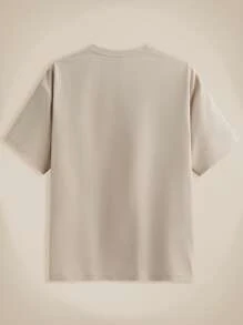 EASEVO 3pcs/Set Men Plus Size Solid Color Plain Nice Knitted Casual Short Sleeve T-Shirt, Regular-Fitting With Round Neckline, Perfect For Summer Daily Wear, Going Out