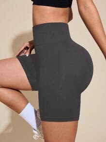 Slayoga Pantaloncini sportivi da donna a vita alta con effetto sollevamento, pantaloncini da ciclista per allenamento