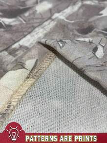 SHEIN EZwear 女士枝形印花宽松休闲夏季运动裤，简约时尚，适合日常穿着 - 彩色 - 查看 3