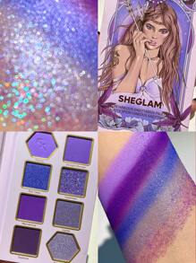 SHEGLAM Spontaneous Sagittarius Palette 8 色閃光金屬霧面眼影盤銀色大膽亮紫色高顏料持久可混合專業眼影粉紫色眼影 品牌 美容 化妝 化妝品 適合女性與女孩 完美搭配夏季春季 Y2K 時尚 流行 生日 母親節禮物 假期 派對準備就緒 最佳顏色 - SPONTANEOUS SAGITTARIUS - 查看 8