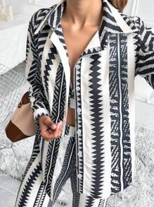 SHEIN LUNE Conjunto de dos piezas para mujer para uso diario - Multicolor - Ver 5