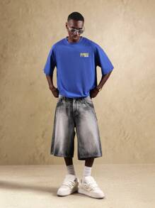 SUMWON Los Angeles California Summer Social Club Boxy Fit Casual Street Style Short Sleeve Tee Athletic Urban Sportswear Graphic Print