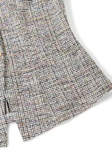 Ellevyn Women's French Style Sleeveless Vest With Metal Button Shirt, Commute Wear Summer - Multicolor - View 4