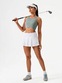 Hanevo Maiou sport casual cu spate rasant pentru femei, yoga, tenis, culoare solidă, sport, yoga, tenis, sport