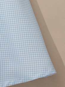 Souflis Souflis 女婴夏季清新蓝白格子甜美无袖荷叶边连衣裙 - 藍白色 - 查看 4