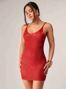 Silquee Women's Solid Color Fitted Summer Sleeveless Sweater Dress Beach Outfits For Woman,Beach Vacation Outfits