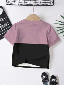 SHEIN Conjunto de 4 camisetas casuais de manga curta e gola redonda para bebês meninos, adequadas para o verão - Multicolorido - Ver 9