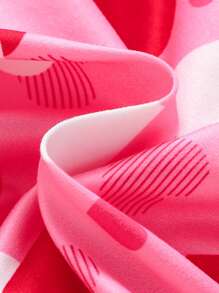 2 件女童针织牛奶丝吊带裙，心形数码印花和蜡染数码印花，适合夏季日常穿着、外出、旅行、度假和聚会 - 彩色 - 查看 5