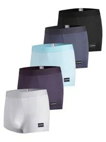 Calzoncillos de unicolor para hombre, de moda para el verano