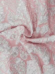 ÉTHER D'OR Elegant Solid Color Jacquard Camisole Top, Summer - Pink - View 8