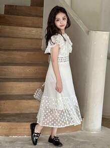 DAZY Tween Girls Fall/Autumn Dress,Back To School Clothes - White - View 4