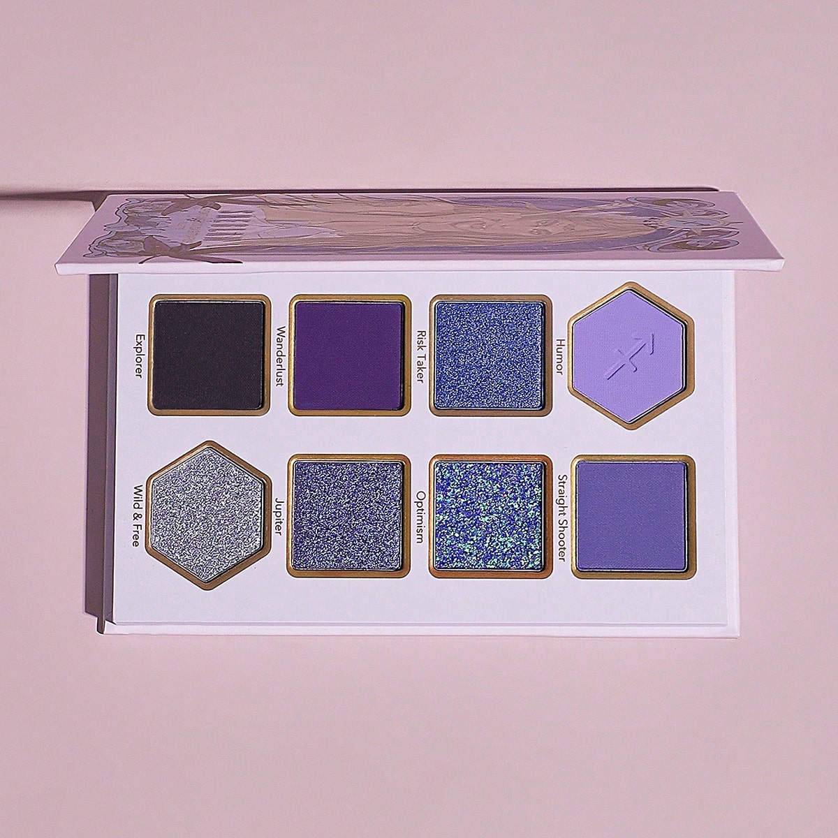 Spontaneous Sagittarius Palette 8-Clolor Shimmer Metallic Matte Eyeshadow Palette Silver Bold Radiant Purple High Pigment Long Wear Blendable Pro Eyeshadow Pink Purple Eyeshadow Brand Beauty Makeup Face Paint Cosmetic For Women Girls Perfect For Spring Summer Ideal For Y2K Fancy Fashion Suitable For Birthday Mother'S Day Gift Rave Party Ready Best Color