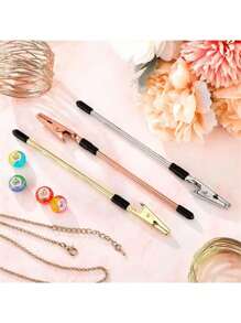SHEIN 1/2/3/4PCS Bracelet Assist Wear Clip Jewelry Assistant Fastens And Hooks Device Jewelry Bracelet Necklace Watch Buckle Zipper