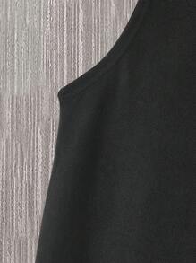 Manfinity Homme Men's Solid Color Hooded Tank Top And Pocket Shorts Set