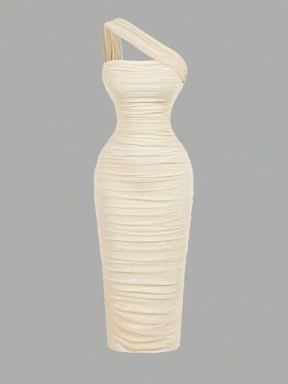 SHEIN MOD Women Retro Asymmetric Ruffle Sleeveless Dress,Graduation Dress,Wedding Guest Dress Women,Vacation Outfits Woman,Flowy Dress,Party Dress,Women Dresses Birthday,