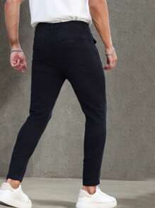 Manfinity Homme Men's Utility Pocket Skinny Casual Jeans