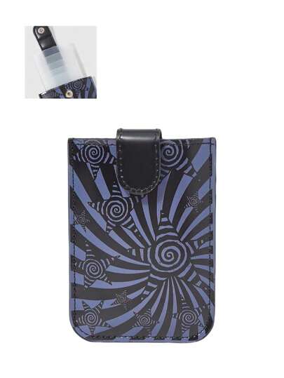 Grunge Punk حامل بطاقات الهوية متعدد الفتحات بطراز القابل للسحب، سعة كبيرة لحفظ بطاقة الهوية وبطاقات البنك، غير مغناطيسي، مدمج وبطاقة فائقة الرقة