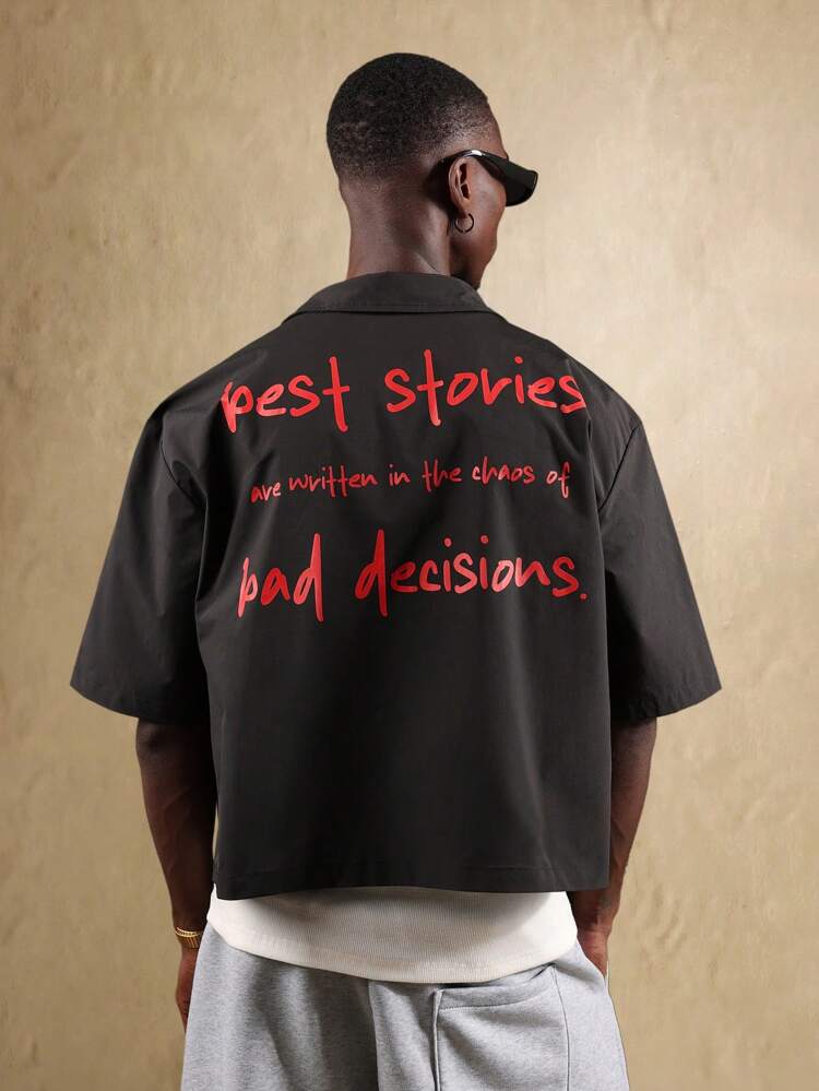 Streetwear Oversized Graphic Print Shirt