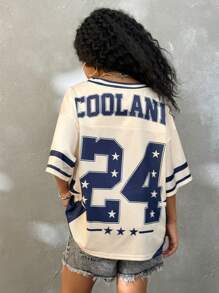 Coolane Kids Tween Girls Summer/Fall Streetwear Vintage Y2K Number Pattern Graphics Baseball Jersey,Jersey T-Shirt,Y2K,Streetwear, Back To School - Pink - View 3