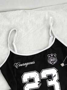 SHEIN Tween Girls' Slim Fit Casual Sports Racerback Camisole Basic Pack - White - View 3