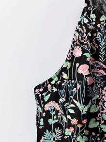 SHEIN VCAY Plus Size Ditsy Floral Camisole And Tank Top Set, Casual For Summer Vacation - Multicolor - View 4