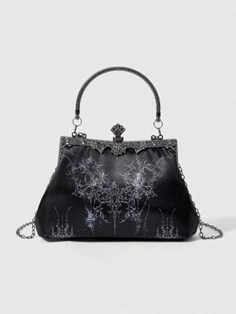 Goth Fashionable & Elegant Retro Printed Handbag