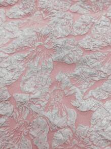 ÉTHER D'OR Elegant Solid Color Jacquard Camisole Top, Summer - Pink - View 9