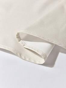 Manfinity CasualCool 男士印花单排扣休闲短袖衬衫，时尚非洲风格 - 棕色 - 查看 4