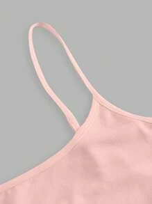 SHEIN PETITE CURVE Plus Size Women's 3pcs Tight Casual Tank Tops(Spaghetti Strap) ,For People Of Shorter Stature Valentine's Day Outfit