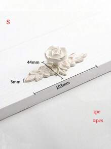 1 件/2 件现代简约欧式玫瑰色、象牙白色油漆、锌合金家具、把手、橱柜、衣柜、抽屉、门把手，用于婚礼装饰 - 彩色 - 查看 5