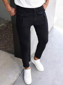Manfinity Homme Men's Utility Pocket Skinny Casual Jeans