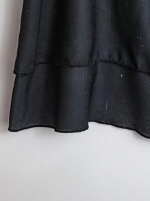 Linhara Camiseta suelta de estilo vacacional casual de verano con estampado floral en dos tonos para mujer de talla grande - Albaricoque - Ver 5