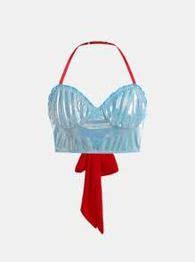 少女闪光海美人鱼鱼尾服装 - 彩色 - 查看 8