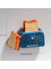 SHEIN 6 magneți de frigider, magneți de frigider cu alimente 3D, magneți decorativi drăguți, magneți de frigider personalizați, potriviți pentru table albe de bucătărie și birou, dulapuri de depozitare și mașini de spălat vase, decorare bucătărie, decorare casă, cadouri de Ziua Mamei