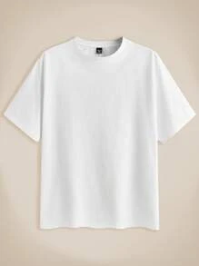 EASEVO 3pcs/Set Men Plus Size Solid Color Plain Nice Knitted Casual Short Sleeve T-Shirt, Regular-Fitting With Round Neckline, Perfect For Summer Daily Wear, Going Out