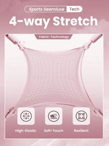 SHEIN Black Seamless Maternity Leggings, Fashionable For Summer - Dusty Pink - View 8