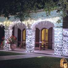 1 件 16.4/32.8/65.6 英尺 50/100/200LED 家居装饰太阳能灯串、户外草坪装饰、花园装饰、树木装饰 8 种模式铜线太阳能仙女灯、派对婚礼节日装饰灯、暖光、白光、彩色灯、卧室装饰、室内家居装饰灯、露营帐篷装饰灯串