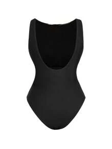 Swim Oasis 女式印花圆领连体泳衣（含裙摆）