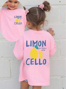 SHEIN Young Girl Basic Short Sleeve Pale Pink Round Neck Casual Top, Summer Funny Shirts For Girls Little Girl Shirts Little Girls Tshirts Lil Girls Clothes School Clothes Back To School Clothes Puppy Keep Puppy Graphic Tees