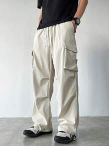 Manfinity Hypemode Pantalones casuales de unicolor para hombres