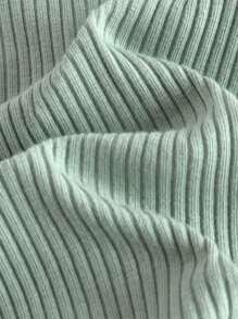 Loomiva Newborn Baby Girl 2pcs Soft Knitted Round Neck Long Sleeve Jumpsuit Set Print - Multicolor - View 3