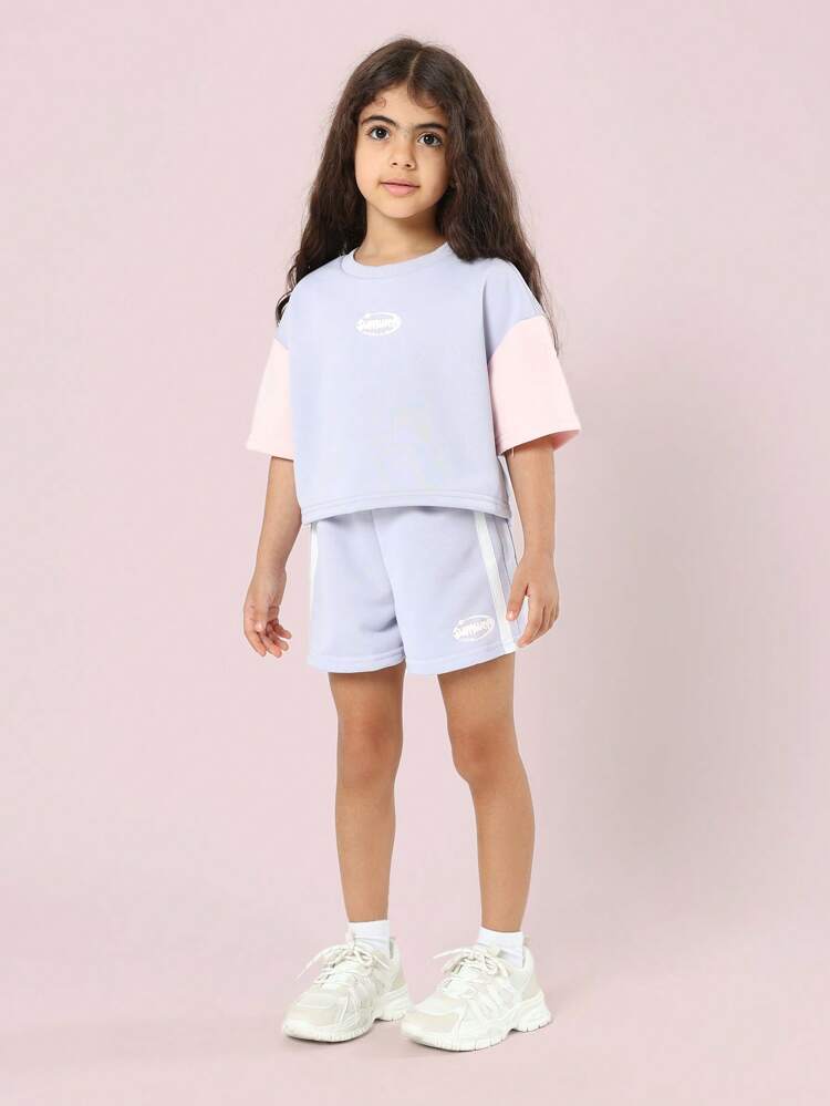 Sporty Relaxed T-Shirt Co-Ord Set