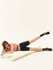 GLOWMODE 6" FeatherFit™ High-Waist Cycling Shorts Breathable Cycling Running Gym Workout - Black - View 8