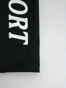 Manfinity Swimmode Men's Fashion Square-Cut Swimming Trunks, Suitable For Summer - Black - View 5