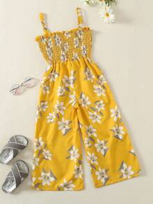 SHEIN 女童连体衣和连身裤 - 黃色 - 查看 2