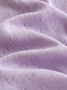 Loomiva 2pcs/Set Baby Girl Cartoon Strawberry Pattern Knit Soft Crew Neck Sleeveless Pullover Top Set - Multicolor - View 6