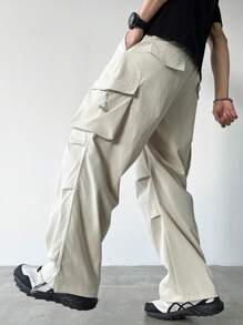 Manfinity Hypemode Pantalones casuales de unicolor para hombres