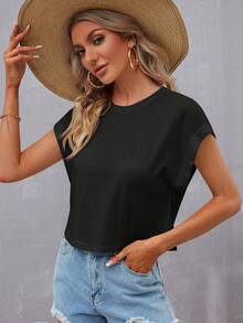 SHEIN LUNE 蝙蝠袖圓領T恤